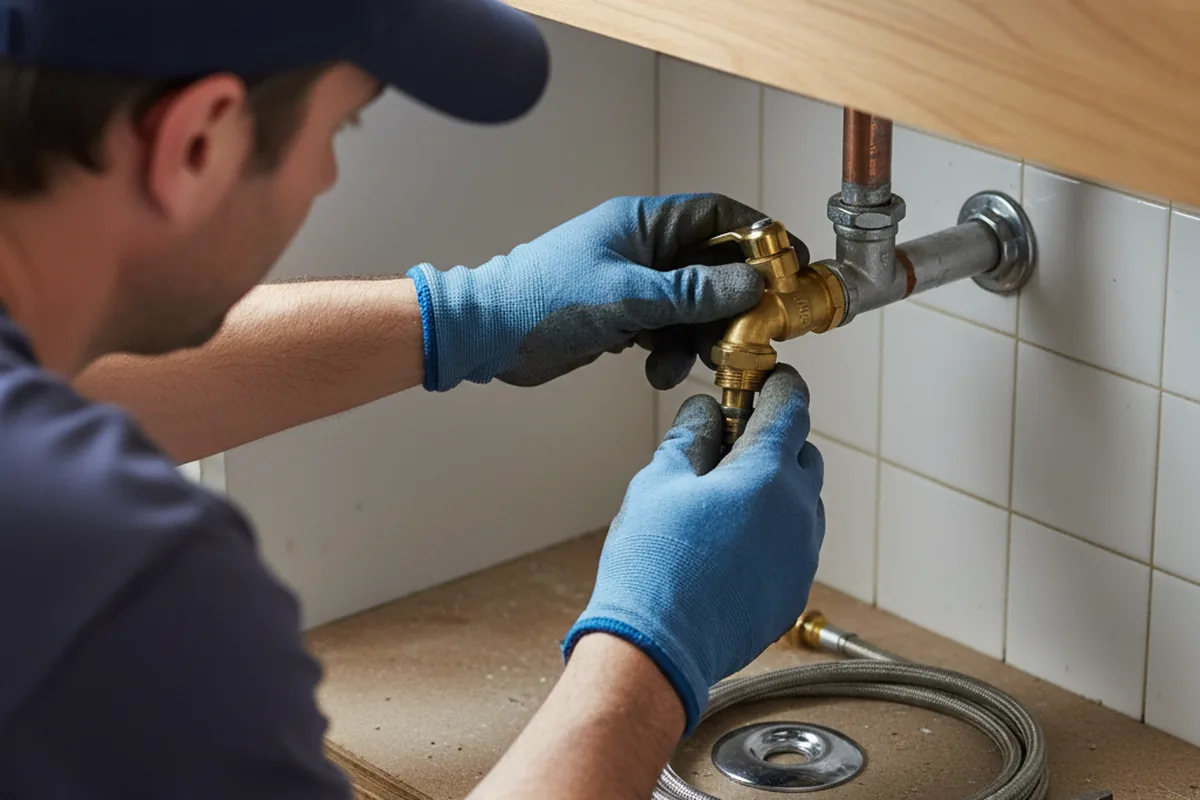 Shutoff valve and fitting work during Emergency Plumbing in North Versailles